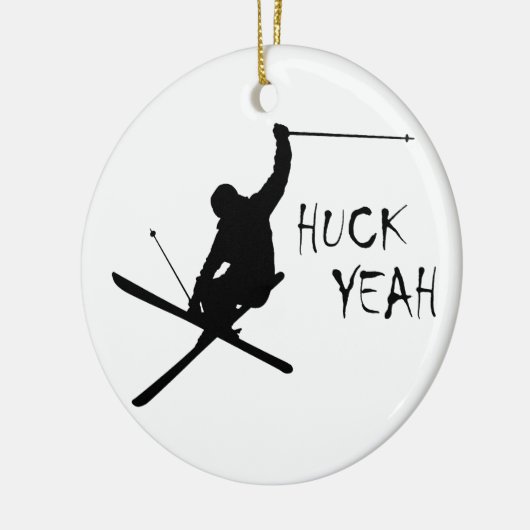 Huck Yeah (Ski) Keramikornament (Links)