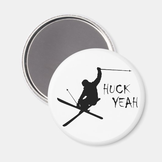 Huck Yeah (Ski) Magnet (Vorderseite/Rückseite)