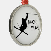 Huck Yeah (Ski) Ornament Aus Metall (Rechts)