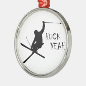 Huck Yeah (Ski) Ornament Aus Metall (Links)