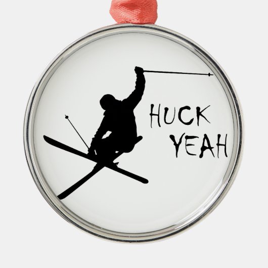Huck Yeah (Ski) Ornament Aus Metall (Vorne)