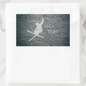 Huck Yeah (Ski) Rechteckiger Aufkleber (Tasche)