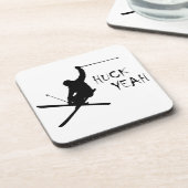 Huck Yeah (Ski) Untersetzer (Linke Seite)