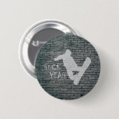 Huck Yeah (Snowboarden) Button (Vorne & Hinten)