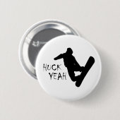 Huck Yeah (Snowboarden) Button (Vorne & Hinten)