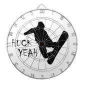Huck Yeah (Snowboarden) Dartscheibe (vorne)