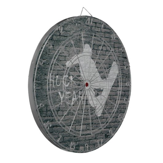 Huck Yeah (Snowboarden) Dartscheibe (Vorderseite Links)