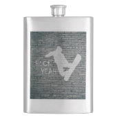 Huck Yeah (Snowboarden) Flachmann (Vorderseite)