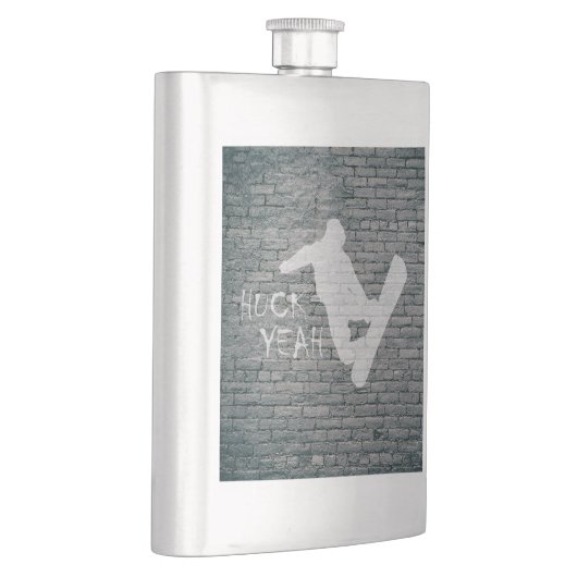 Huck Yeah (Snowboarden) Flachmann (Rechts)