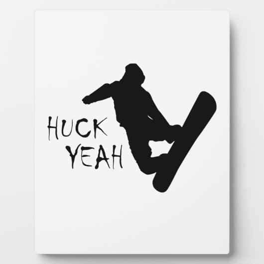 Huck Yeah (Snowboarden) Fotoplatte (Vorderseite)