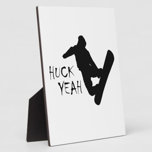 Huck Yeah (Snowboarden) Fotoplatte (Seite)