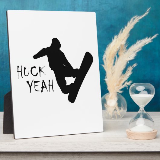 Huck Yeah (Snowboarden) Fotoplatte (Seite)