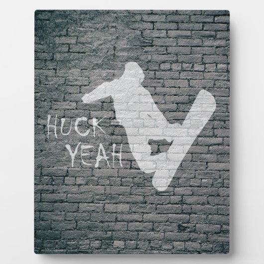 Huck Yeah (Snowboarden) Fotoplatte (Vorderseite)