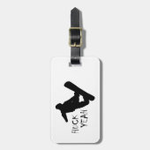 Huck Yeah (Snowboarden) Gepäckanhänger (Vorderseite vertikal)