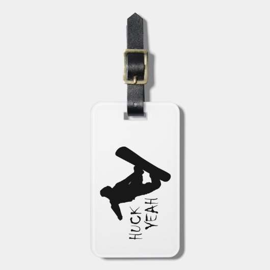 Huck Yeah (Snowboarden) Gepäckanhänger (Vorderseite vertikal)