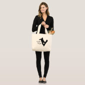 Huck Yeah (Snowboarden) Jumbo Stoffbeutel (Vorderseite (Model))