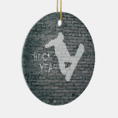 Huck Yeah (Snowboarden) Keramik Ornament (Rechts)