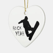 Huck Yeah (Snowboarden) Keramikornament (Links)