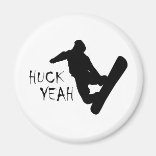Huck Yeah (Snowboarden) Magnet