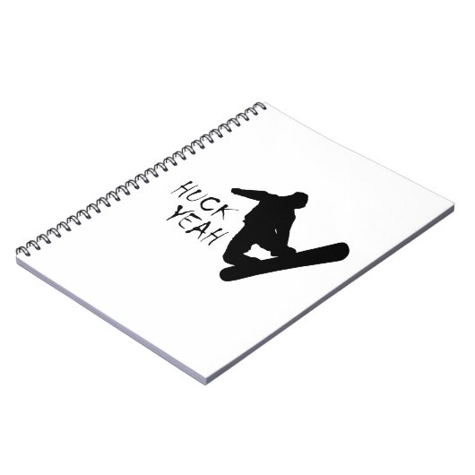 Huck Yeah (Snowboarden) Notizblock (Linke Seite)