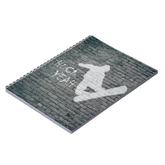 Huck Yeah (Snowboarden) Notizblock (Linke Seite)