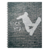 Huck Yeah (Snowboarden) Notizblock (Vorderseite)