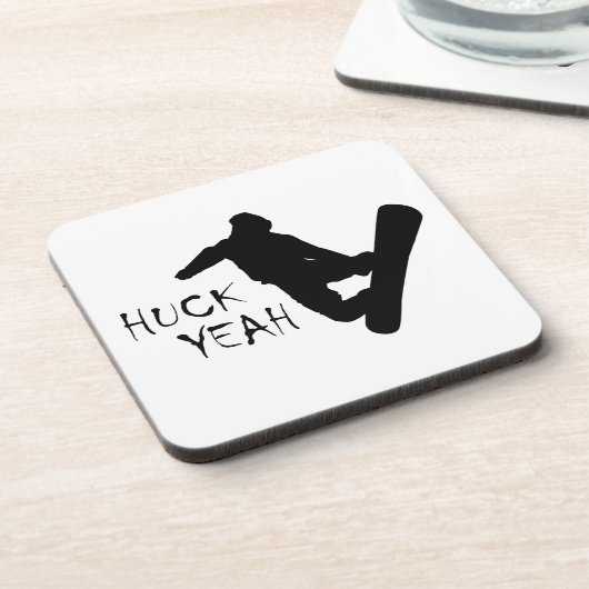 Huck Yeah (Snowboarden) Untersetzer (Linke Seite)