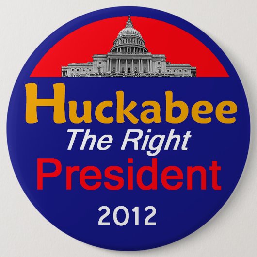 HUCKABEE 2012 6" Knopf Button (Vorderseite)