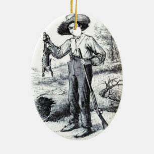 Huckleberry Finn Keramikornament