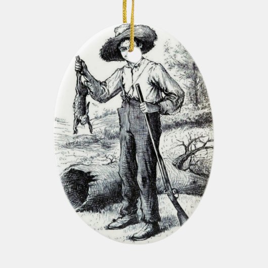 Huckleberry Finn Keramikornament (Hinten)