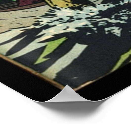 Huckleberry Finn Mark Twain Comic Buchabdeckung Poster (Ecke)