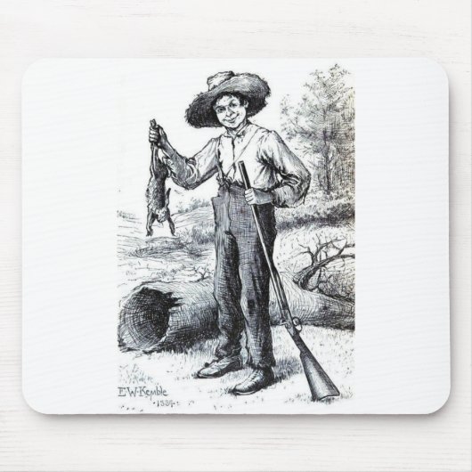 Huckleberry Finn Mousepad (Vorne)