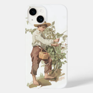 Huckleberry Finn Picking Berries Lithograph Case-Mate iPhone 14 Hülle