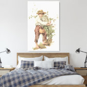 Huckleberry Finn Picking Berries Lithograph Leinwanddruck (Insitu (Schlafzimmer))