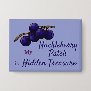 Huckleberry Frucht Sammelknopf Button