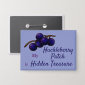 Huckleberry Frucht Sammelknopf Button (Vorderseite/Rückseite)