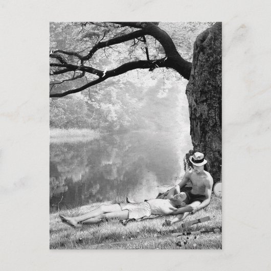 Huckleberry & Tom Postkarte (Vorderseite)