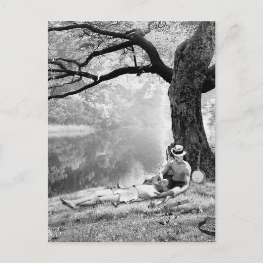 Huckleberry & Tom Postkarte (Vorderseite)