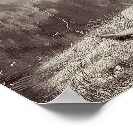 Huckleberry & Tom (Sepia Edition) Poster (Ecke)