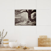 Huckleberry & Tom (Sepia Edition) Poster (Küche)