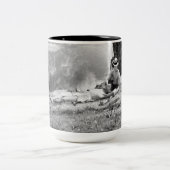 Huckleberry & Tom Zweifarbige Tasse (Mittel)