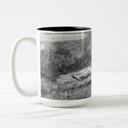 Huckleberry & Tom Zweifarbige Tasse (Links)