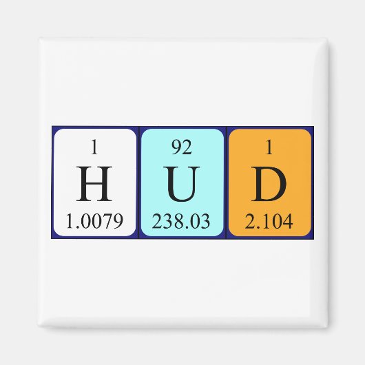 Hud-Periodenmagnet Magnet (Vorne)
