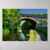 Huddersfield Broad Canal and Whitacre Mill Viaduct Poster (Vorne)