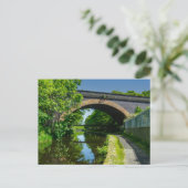 Huddersfield Broad Canal and Whitacre Mill Viaduct Postkarte (Stehend Vorderseite)