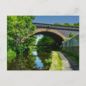 Huddersfield Broad Canal and Whitacre Mill Viaduct Postkarte (Vorderseite)