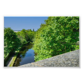 Huddersfield Broad Canal, Whitacre Mill-Viadukt Fotodruck