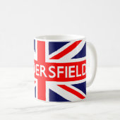 Huddersfield UK Flag Kaffeetasse (VorderseiteRechts)