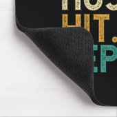 Huddle Hit Repeat - Fußballmotivation Mousepad (Ecke)