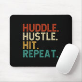 Huddle Hit Repeat - Fußballmotivation Mousepad (Mit Mouse)